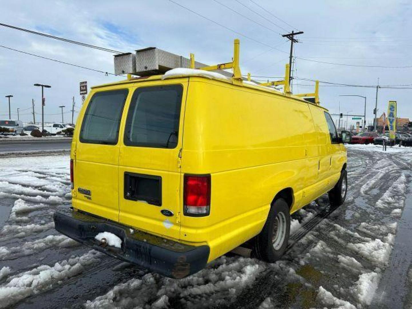 2013 Yellow /No Color Ford E250 Cargo Extended Van 3D (1FTNS2EL2DD) with an V8, Flex Fuel, 5.4 Liter engine, Automatic, 4-Spd w/Overdrive transmission, located at 607 W Columbia Drive, Kennewick, WA, 99336, (509) 987-1069, 46.216743, -119.126404 - Photo#3
