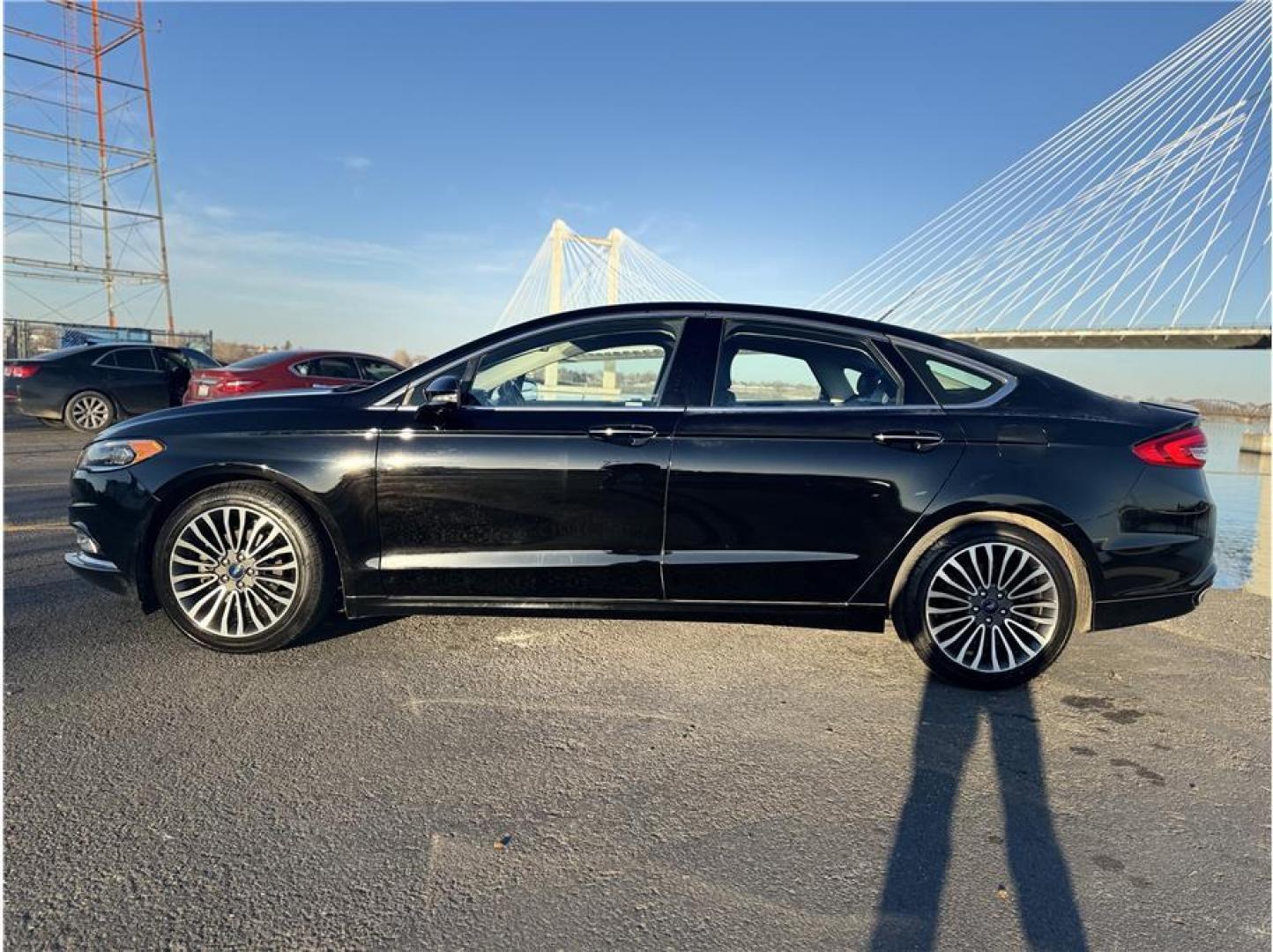 2018 Black /No Color Ford Fusion (3FA6P0D93JR) with an 4-Cyl, EcoBoost, Turbo, 2.0 Liter engine, Automatic, 6-Spd w/SelectShift transmission, located at 607 W Columbia Drive, Kennewick, WA, 99336, (509) 987-1069, 46.216743, -119.126404 - Photo#1