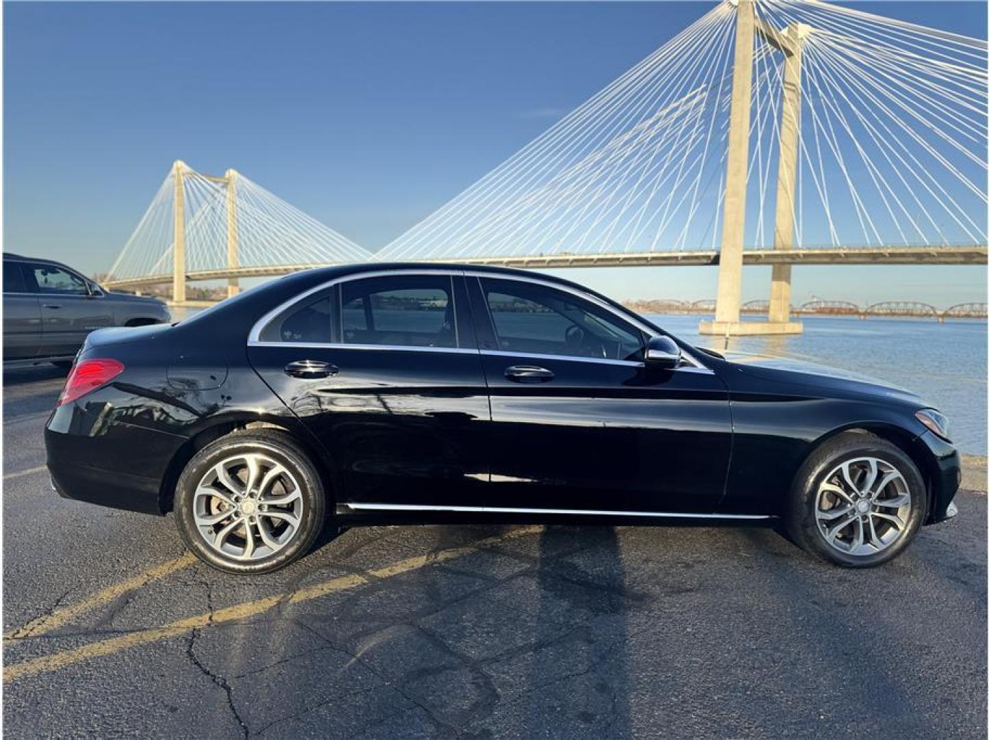 2015 Black /No Color Mercedes-Benz C-Class (55SWF4KB9FU) with an 4-Cyl, Turbo, 2.0 Liter engine, Auto, 7-Spd 7G-Tronic + transmission, located at 607 W Columbia Drive, Kennewick, WA, 99336, (509) 987-1069, 46.216743, -119.126404 - Photo#9