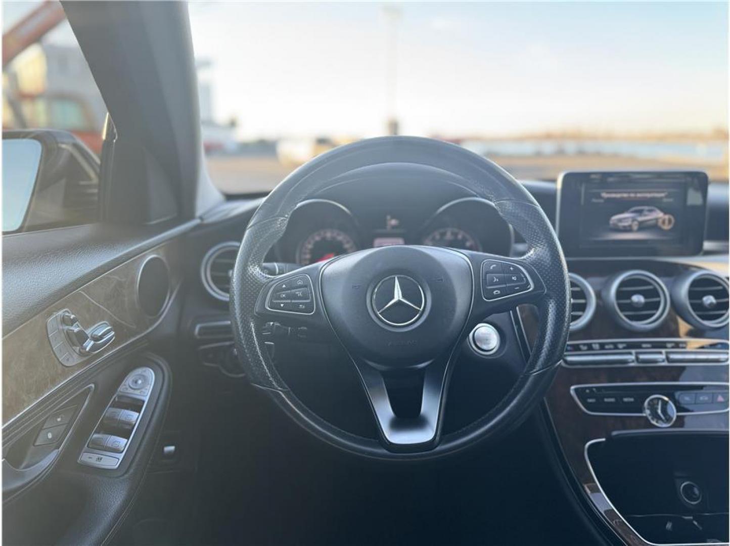 2015 Black /No Color Mercedes-Benz C-Class (55SWF4KB9FU) with an 4-Cyl, Turbo, 2.0 Liter engine, Auto, 7-Spd 7G-Tronic + transmission, located at 607 W Columbia Drive, Kennewick, WA, 99336, (509) 987-1069, 46.216743, -119.126404 - Photo#4