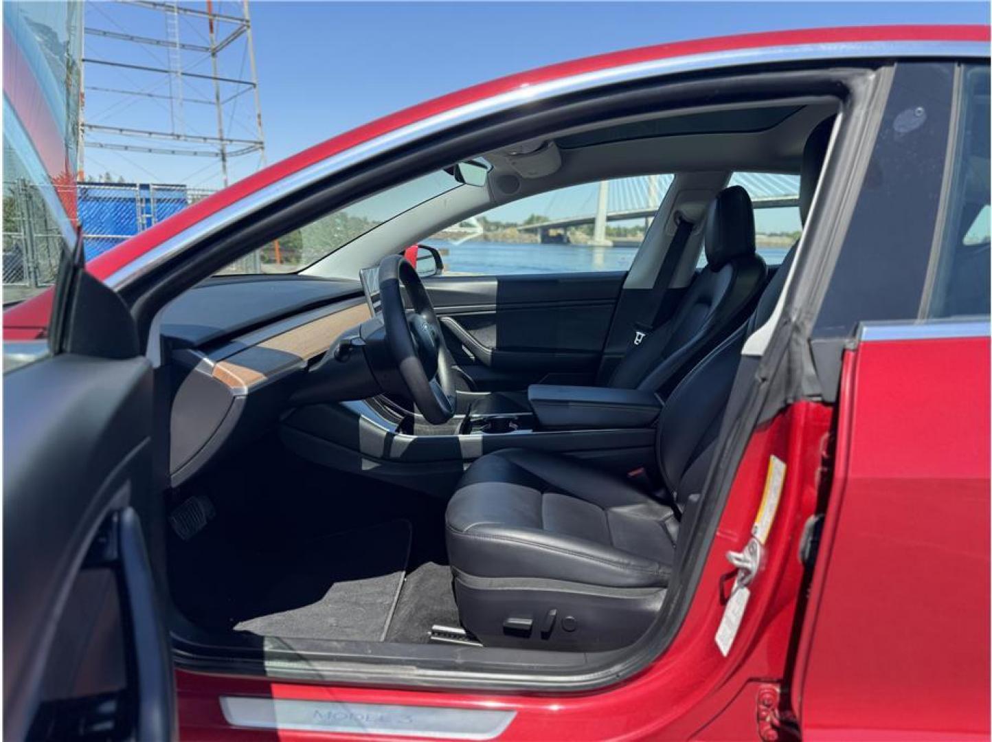2020 Red /No Color Tesla Model 3 (5YJ3E1EB2LF) with an Dual Electric Motors engine, Single-Speed Fixed Gear transmission, located at 607 W Columbia Drive, Kennewick, WA, 99336, (509) 987-1069, 46.216743, -119.126404 - Photo#7