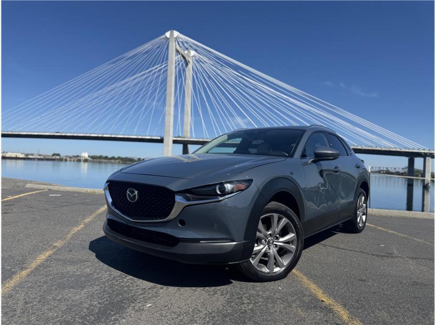 2021 Gray /No Color Mazda CX-30 (3MVDMBDL5MM) with an 4-Cyl, SKYACTIV-G, 2.5 Liter engine, Automatic, 6-Spd SKYACTIV-Drive Sport w/Manual Mode transmission, located at 607 W Columbia Drive, Kennewick, WA, 99336, (509) 987-1069, 46.216743, -119.126404 - Photo#0