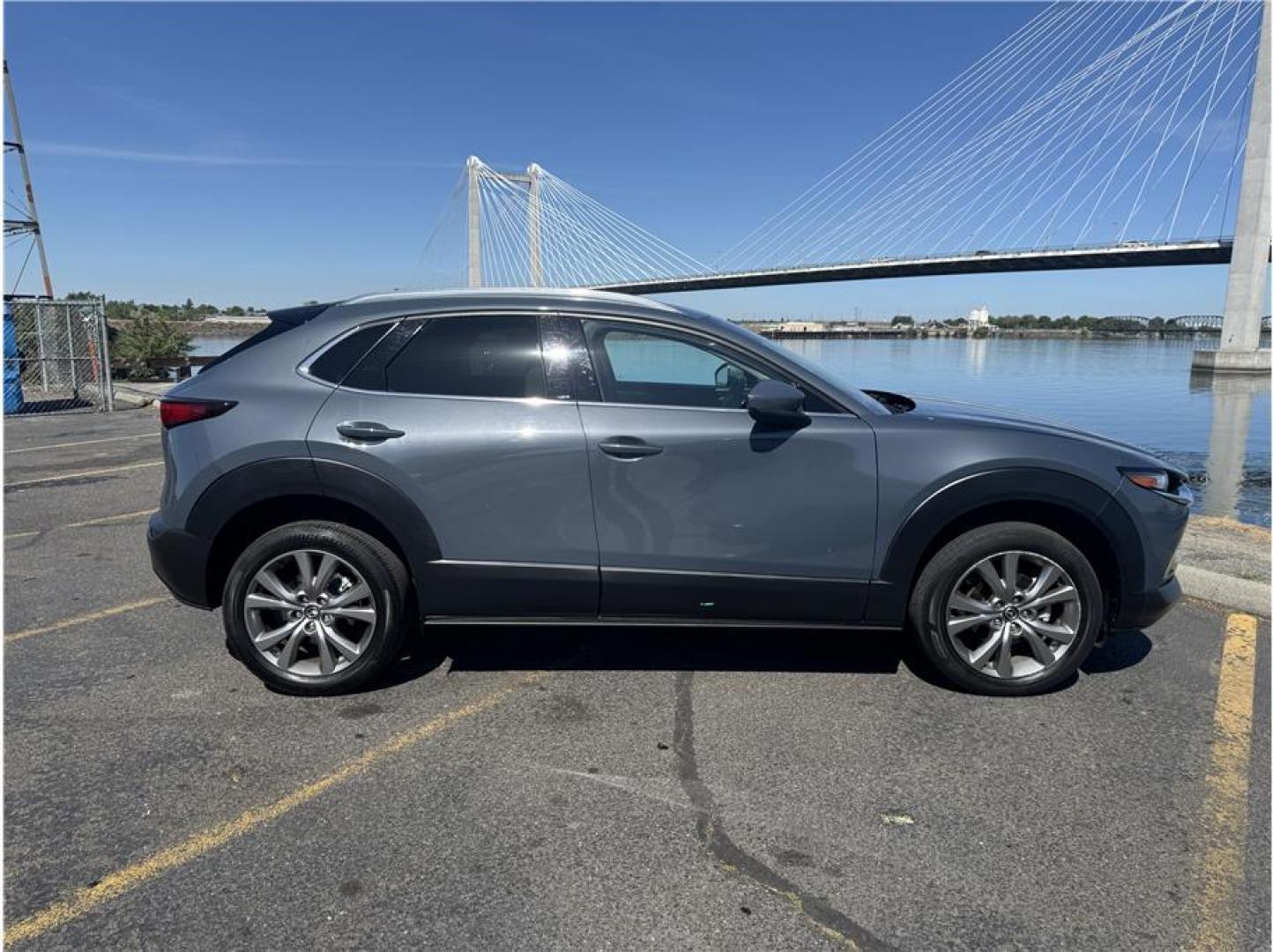 2021 Gray /No Color Mazda CX-30 (3MVDMBDL5MM) with an 4-Cyl, SKYACTIV-G, 2.5 Liter engine, Automatic, 6-Spd SKYACTIV-Drive Sport w/Manual Mode transmission, located at 607 W Columbia Drive, Kennewick, WA, 99336, (509) 987-1069, 46.216743, -119.126404 - Photo#12