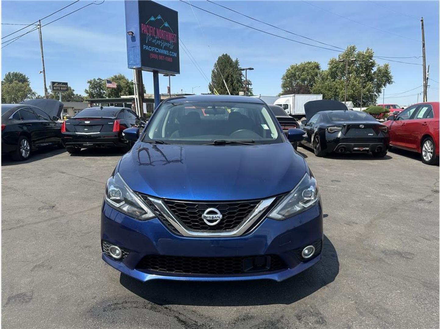 2019 Blue /No Color Nissan Sentra (3N1AB7AP9KY) with an 4-Cyl, 1.8 Liter engine, Automatic, CVT w/Xtronic transmission, located at 607 W Columbia Drive, Kennewick, WA, 99336, (509) 987-1069, 46.216743, -119.126404- Photo#6