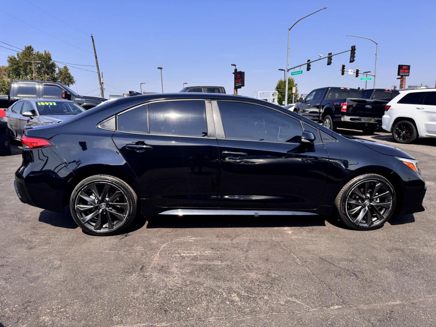 2023 Black /No Color Toyota Corolla (JTDT4MCE4P3) with an 4-Cyl, Dynamic-Force, 2.0 Liter engine, Automatic, CVT w/Dynamic Shift transmission, located at 607 W Columbia Drive, Kennewick, WA, 99336, (509) 987-1069, 46.216743, -119.126404 - Photo#7