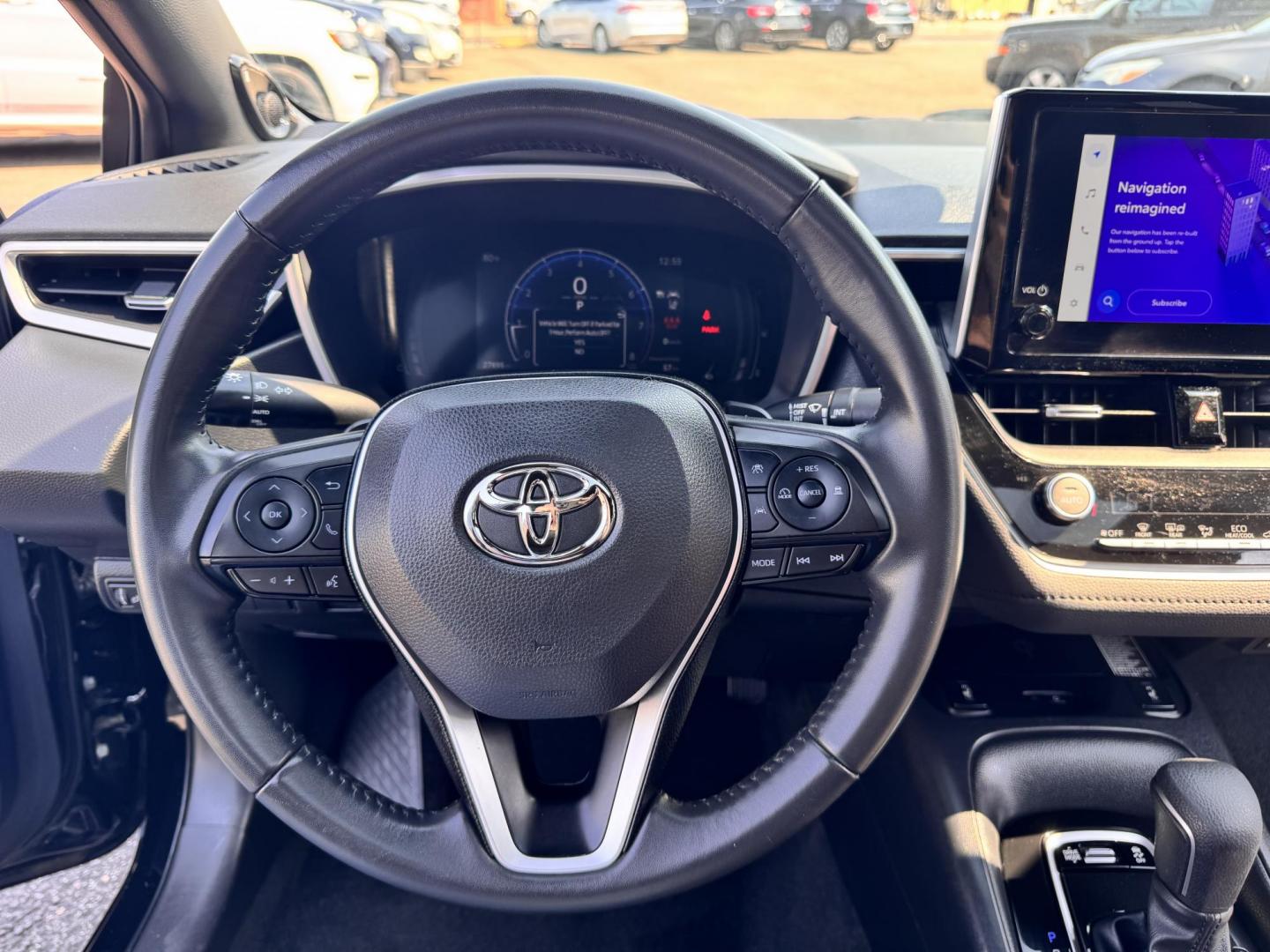 2023 Black /No Color Toyota Corolla (JTDT4MCE4P3) with an 4-Cyl, Dynamic-Force, 2.0 Liter engine, Automatic, CVT w/Dynamic Shift transmission, located at 607 W Columbia Drive, Kennewick, WA, 99336, (509) 987-1069, 46.216743, -119.126404 - Photo#11