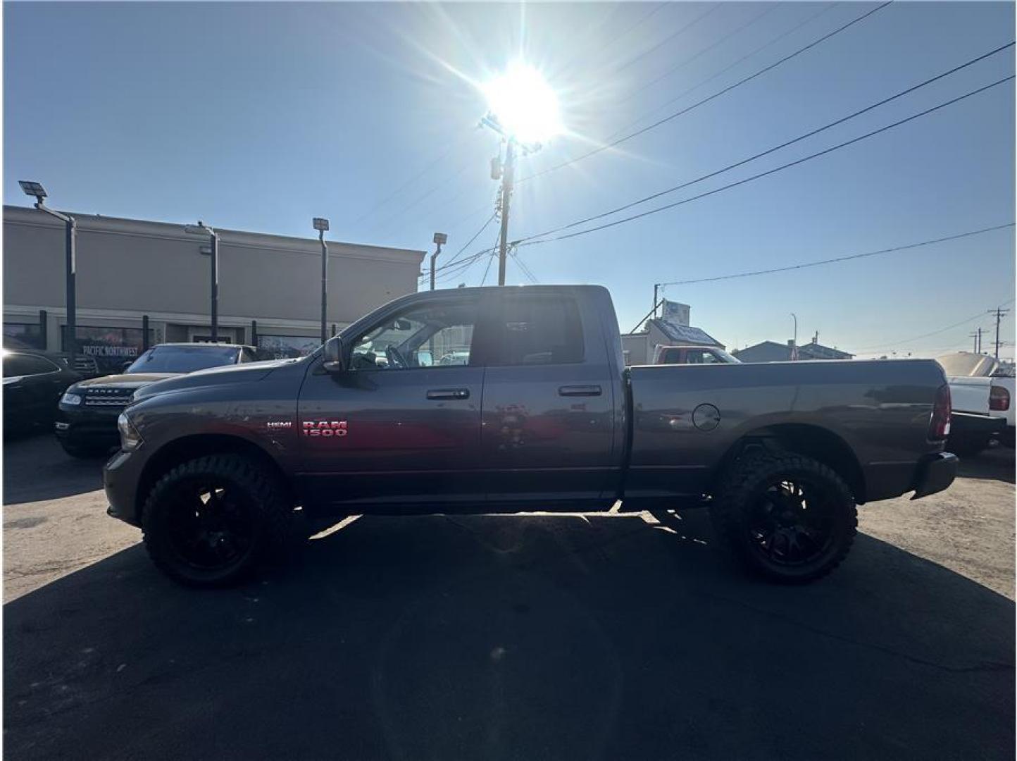 2014 Gray /No Color Ram 1500 Quad Cab (1C6RR7HT9ES) with an V8, HEMI, 5.7 Liter engine, Automatic, 8-Spd transmission, located at 607 W Columbia Drive, Kennewick, WA, 99336, (509) 987-1069, 46.216743, -119.126404 - Photo#1