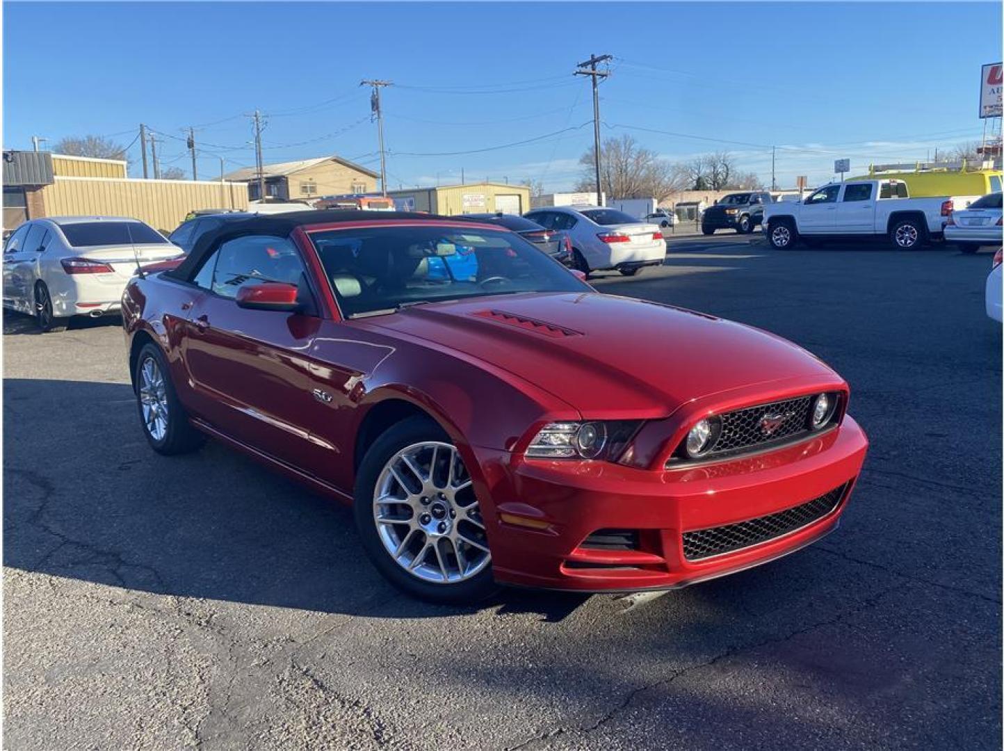 2013 Red /No Color Ford Mustang (1ZVBP8FF3D5) with an V8, 5.0 Liter engine, Manual, 6-Spd transmission, located at 607 W Columbia Drive, Kennewick, WA, 99336, (509) 987-1069, 46.216743, -119.126404 - Photo#2