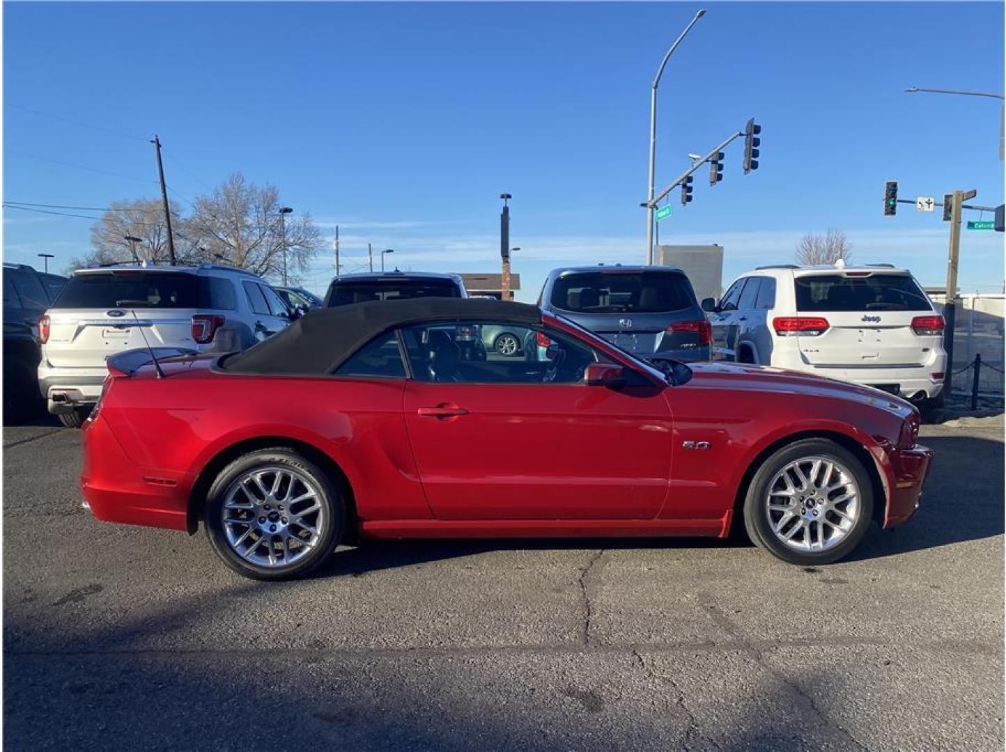 2013 Red /No Color Ford Mustang (1ZVBP8FF3D5) with an V8, 5.0 Liter engine, Manual, 6-Spd transmission, located at 607 W Columbia Drive, Kennewick, WA, 99336, (509) 987-1069, 46.216743, -119.126404 - Photo#3