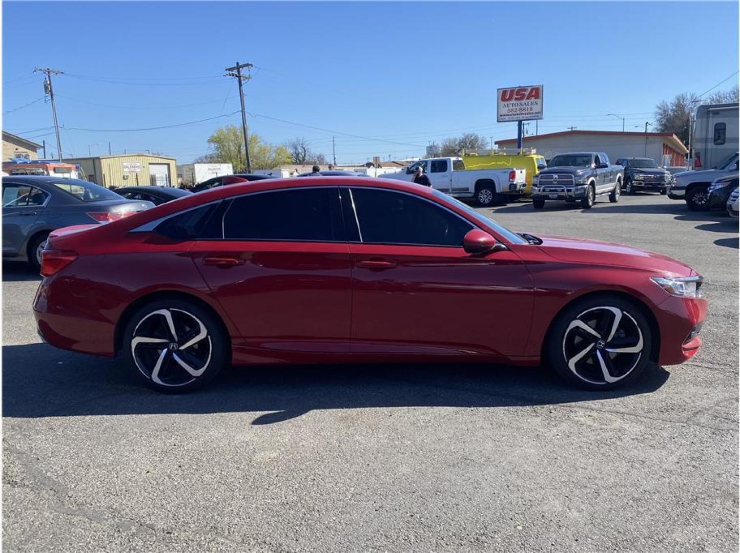 2019 Red /No Color Honda Accord (1HGCV1F31KA) with an 4-Cyl, i-VTEC, Turbo, 1.5 Liter engine, Automatic, CVT w/Sport Mode transmission, located at 607 W Columbia Drive, Kennewick, WA, 99336, (509) 987-1069, 46.216743, -119.126404 - Photo#3