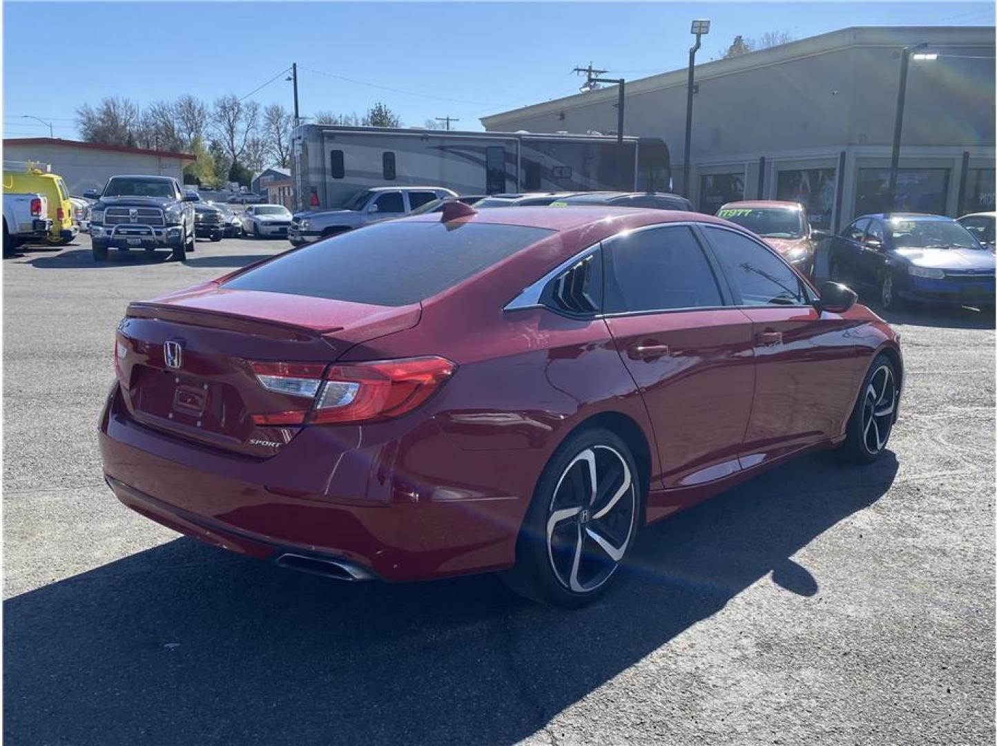2019 Red /No Color Honda Accord (1HGCV1F31KA) with an 4-Cyl, i-VTEC, Turbo, 1.5 Liter engine, Automatic, CVT w/Sport Mode transmission, located at 607 W Columbia Drive, Kennewick, WA, 99336, (509) 987-1069, 46.216743, -119.126404 - Photo#4