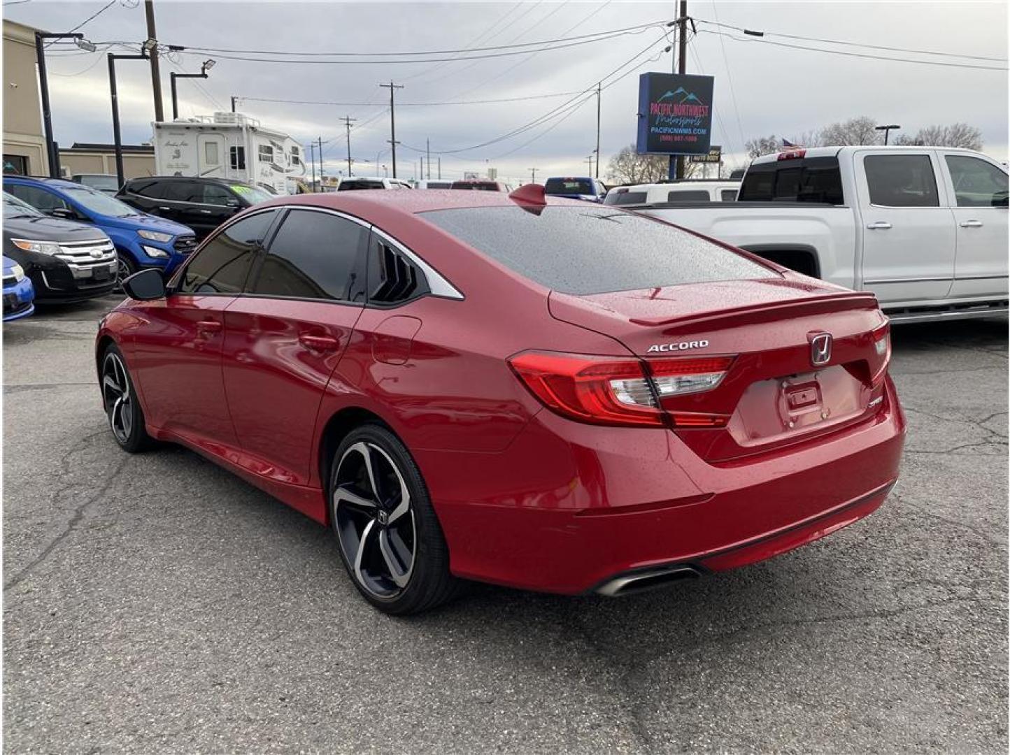 2019 Red /No Color Honda Accord (1HGCV1F31KA) with an 4-Cyl, i-VTEC, Turbo, 1.5 Liter engine, Automatic, CVT w/Sport Mode transmission, located at 607 W Columbia Drive, Kennewick, WA, 99336, (509) 987-1069, 46.216743, -119.126404 - Photo#6
