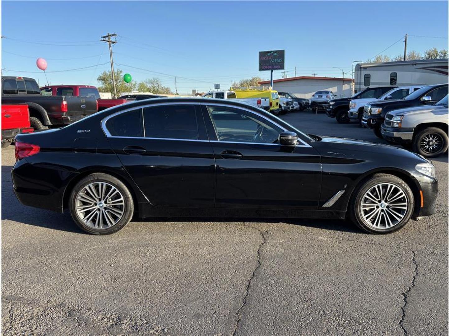 2019 Black /No Color BMW 5 Series 530e iPerformance (WBAJA9C52KB) with an 4-Cyl, Hybrid, Turbo, 2.0 Liter engine, Automatic, 8-Spd Adaptive w/Steptronic, Sport and Manual Modes transmission, located at 607 W Columbia Drive, Kennewick, WA, 99336, (509) 987-1069, 46.216743, -119.126404 - The 2019 BMW 530e iPerformance delivers a refined balance of luxury, performance, and efficiency through its advanced plug-in hybrid powertrain. Combining a 2.0L turbocharged engine with an electric motor, this 5 Series sedan offers smooth acceleration and impressive fuel efficiency, achieving up to - Photo#3