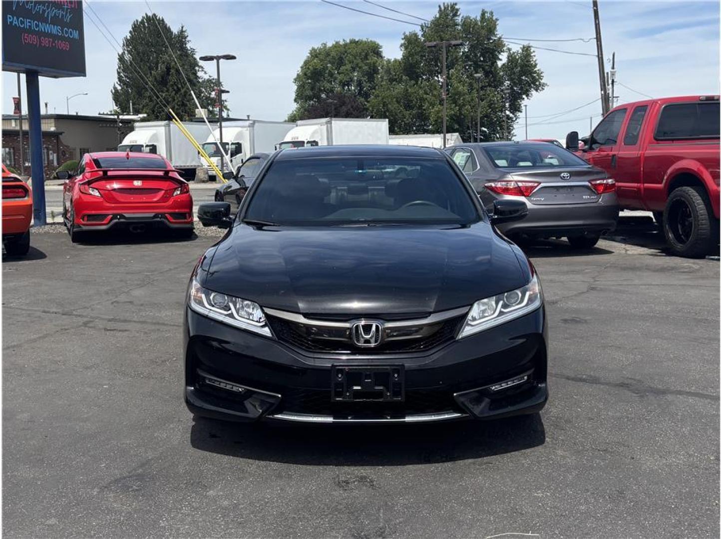2016 Black /No Color Honda Accord (1HGCT2A85GA) with an V6, i-VTEC, 3.5 Liter engine, Manual, 6-Spd transmission, located at 607 W Columbia Drive, Kennewick, WA, 99336, (509) 987-1069, 46.216743, -119.126404- Photo#1