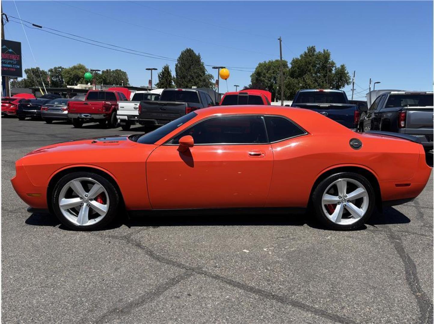 2008 Orange /No Color Dodge Challenger (2B3LJ74W08H) with an V8, HEMI, 6.1 Liter engine, Automatic, 5-Spd transmission, located at 607 W Columbia Drive, Kennewick, WA, 99336, (509) 987-1069, 46.216743, -119.126404 - 2008 Dodge Challenger SRT8 First Edition This 2008 Dodge Challenger SRT8 First Edition is a rare opportunity to own one of the most iconic modern American muscle cars ever produced. Finished in striking Hemi Orange with a black leather interior, this Challenger is First Edition #5874 of only 6,40- Photo#7