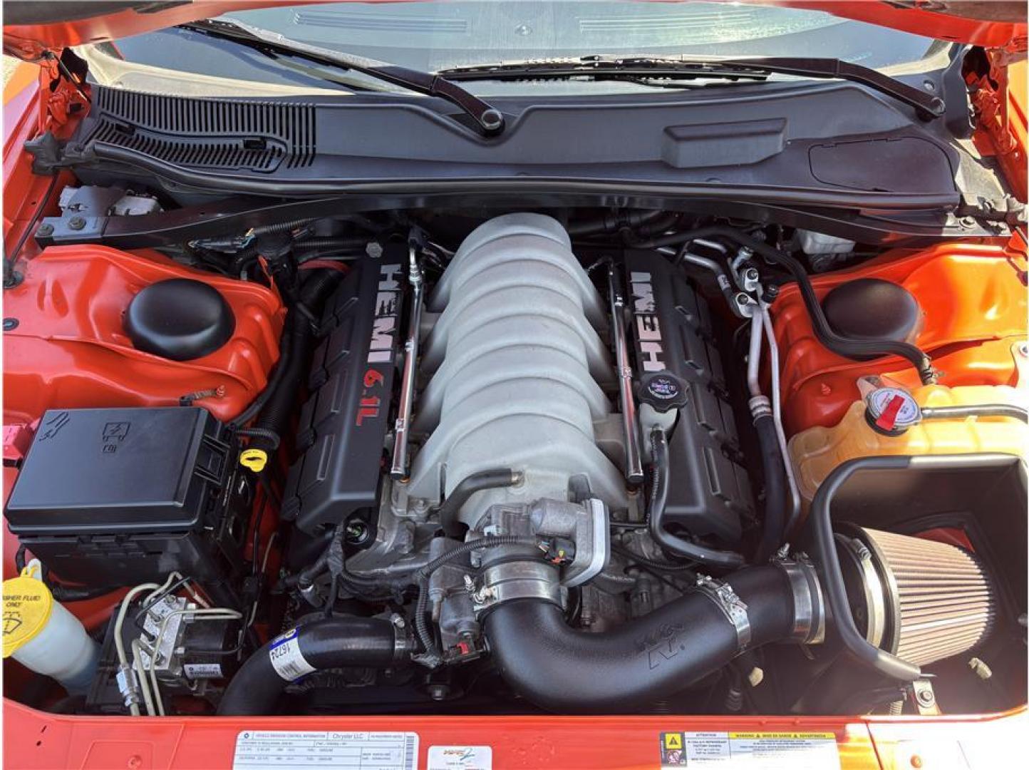 2008 Orange /No Color Dodge Challenger (2B3LJ74W08H) with an V8, HEMI, 6.1 Liter engine, Automatic, 5-Spd transmission, located at 607 W Columbia Drive, Kennewick, WA, 99336, (509) 987-1069, 46.216743, -119.126404 - 2008 Dodge Challenger SRT8 First Edition This 2008 Dodge Challenger SRT8 First Edition is a rare opportunity to own one of the most iconic modern American muscle cars ever produced. Finished in striking Hemi Orange with a black leather interior, this Challenger is First Edition #5874 of only 6,40- Photo#8