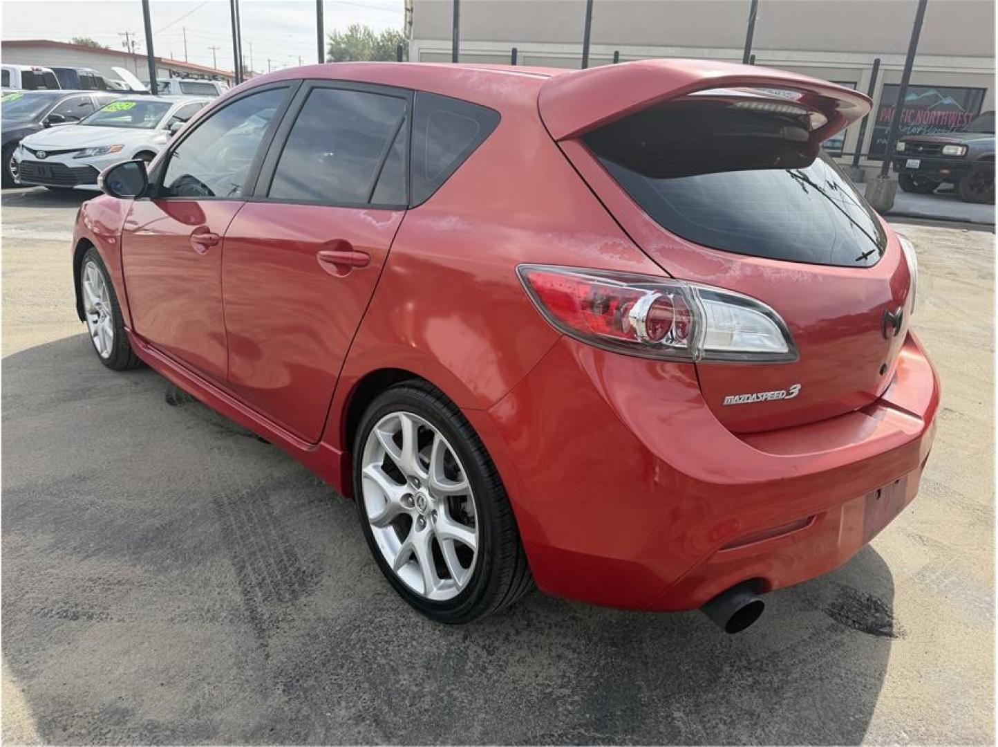 2012 Red /No Color MAZDA MAZDA3 (JM1BL1L35C1) with an 4-Cyl, Turbo, 2.3 Liter engine, Manual, 6-Spd transmission, located at 607 W Columbia Drive, Kennewick, WA, 99336, (509) 987-1069, 46.216743, -119.126404- Photo#2