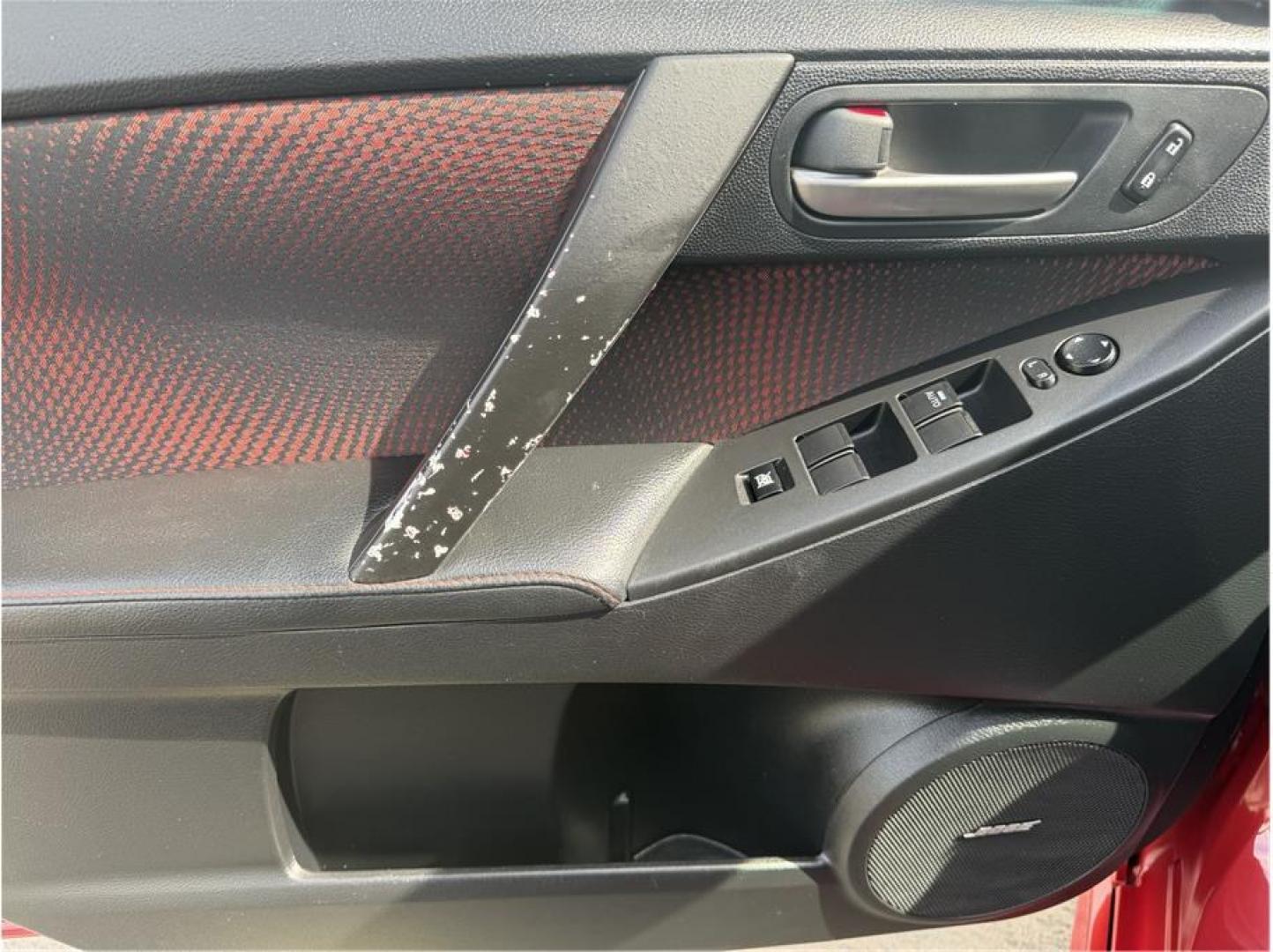 2012 Red /No Color MAZDA MAZDA3 (JM1BL1L35C1) with an 4-Cyl, Turbo, 2.3 Liter engine, Manual, 6-Spd transmission, located at 607 W Columbia Drive, Kennewick, WA, 99336, (509) 987-1069, 46.216743, -119.126404- Photo#8