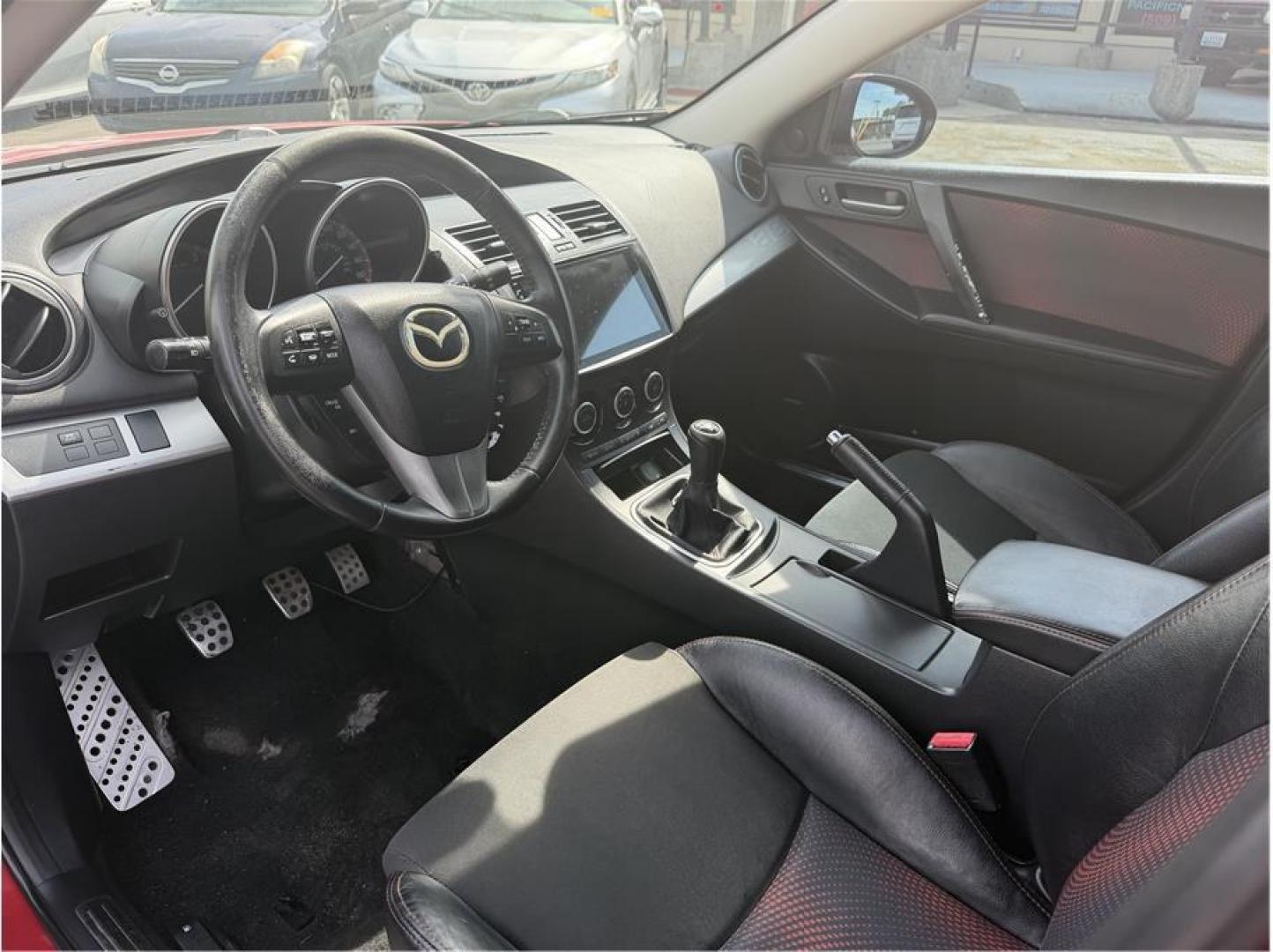 2012 Red /No Color MAZDA MAZDA3 (JM1BL1L35C1) with an 4-Cyl, Turbo, 2.3 Liter engine, Manual, 6-Spd transmission, located at 607 W Columbia Drive, Kennewick, WA, 99336, (509) 987-1069, 46.216743, -119.126404- Photo#12