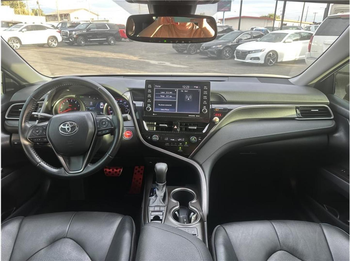 2021 Black /No Color Toyota Camry (4T1K61AK8MU) with an 4-Cyl, 2.5 Liter engine, Automatic, 8-Spd w/Sequential Shift transmission, located at 607 W Columbia Drive, Kennewick, WA, 99336, (509) 987-1069, 46.216743, -119.126404- Photo#17