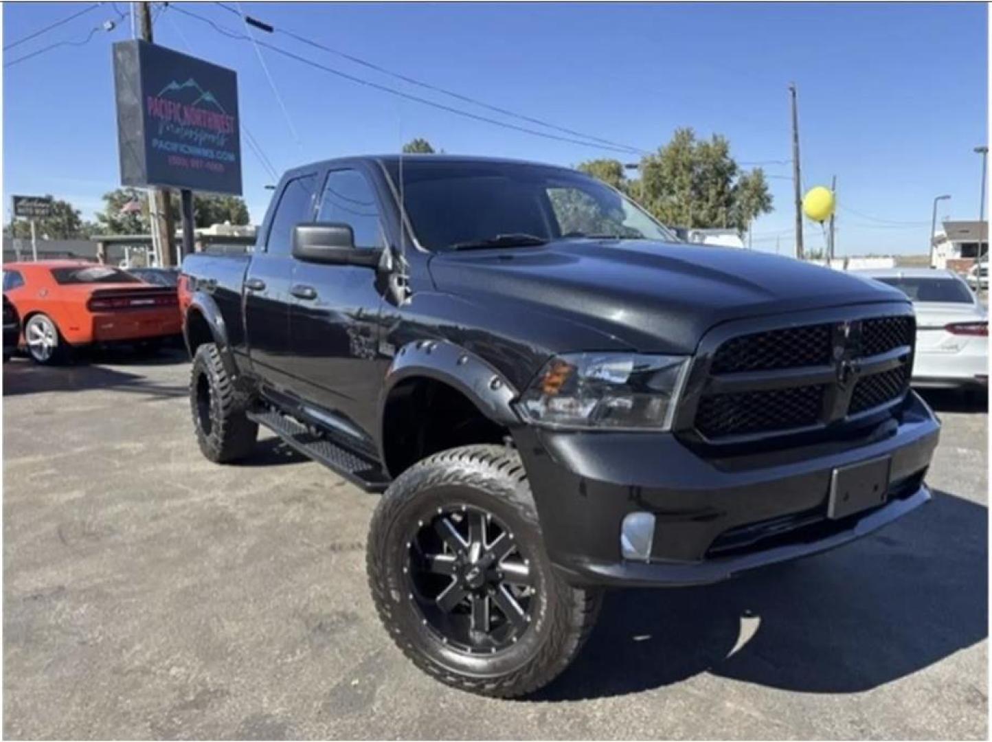 2018 Black /No Color Ram 1500 Quad Cab (1C6RR7FT7JS) with an V8, HEMI, 5.7 Liter engine, Automatic, 8-Spd transmission, located at 607 W Columbia Drive, Kennewick, WA, 99336, (509) 987-1069, 46.216743, -119.126404- Photo#1
