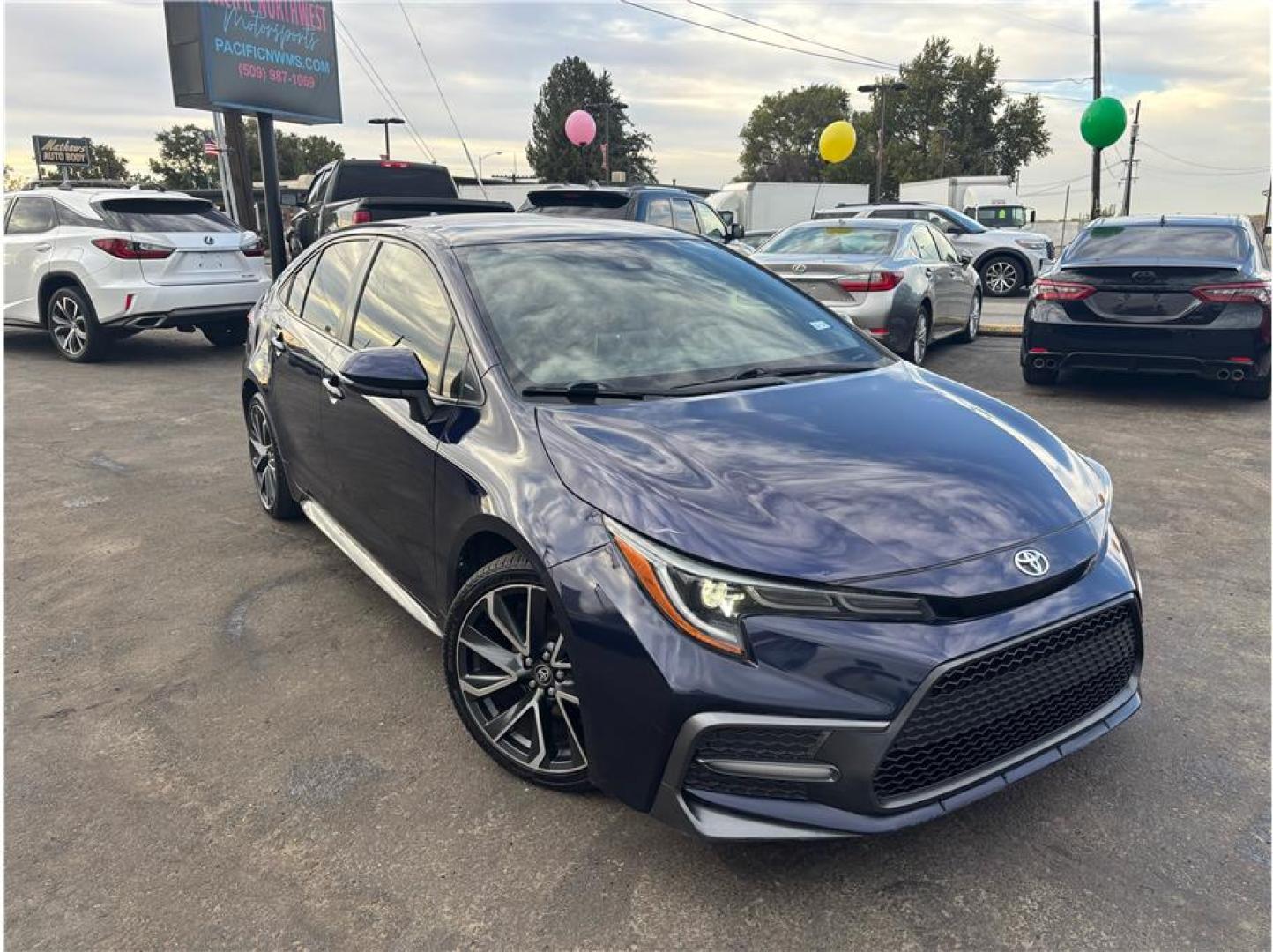 2020 Blue /No Color Toyota Corolla (JTDS4RCE4LJ) with an 4-Cyl, 2.0 Liter engine, Automatic, CVT w/Dynamic Shift transmission, located at 607 W Columbia Drive, Kennewick, WA, 99336, (509) 987-1069, 46.216743, -119.126404- Photo#6